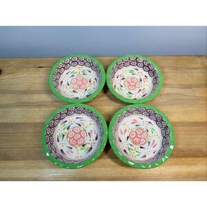 Temp-tations 5” pie baking plates/bowls Old World Green stoneware